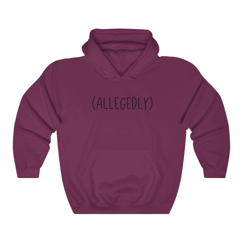 This hoodie sweatshirt is amazing... allegedly.  This funny hoodie will show off your sense of humor or make a great gift for the jokester in your life.