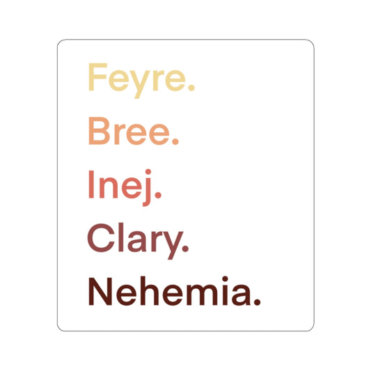 Female Book Characters Sticker - @agalsgottaread Exclusive!