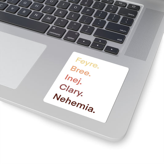 Female Book Characters Sticker - @agalsgottaread Exclusive!