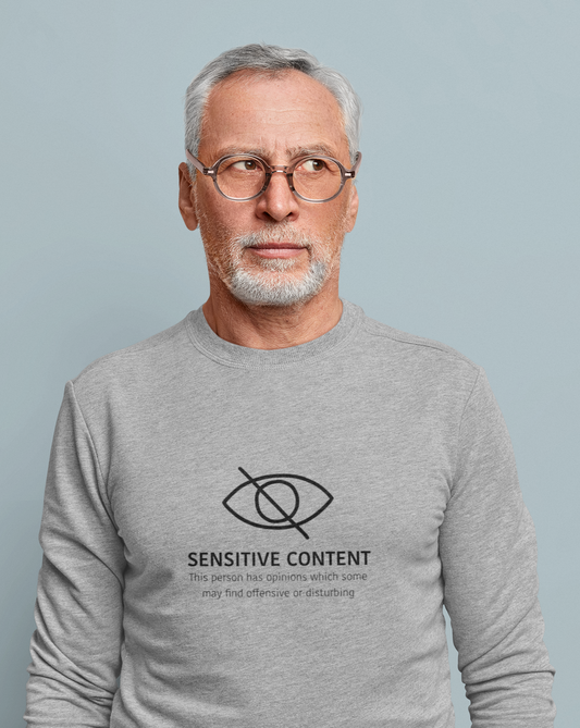 Sensitive Content! This crewneck sweatshirt is perfect for those people with unpopular opinions! Let people know what they are getting into! Makes a great gift for that outspoken uncle at the holidays!