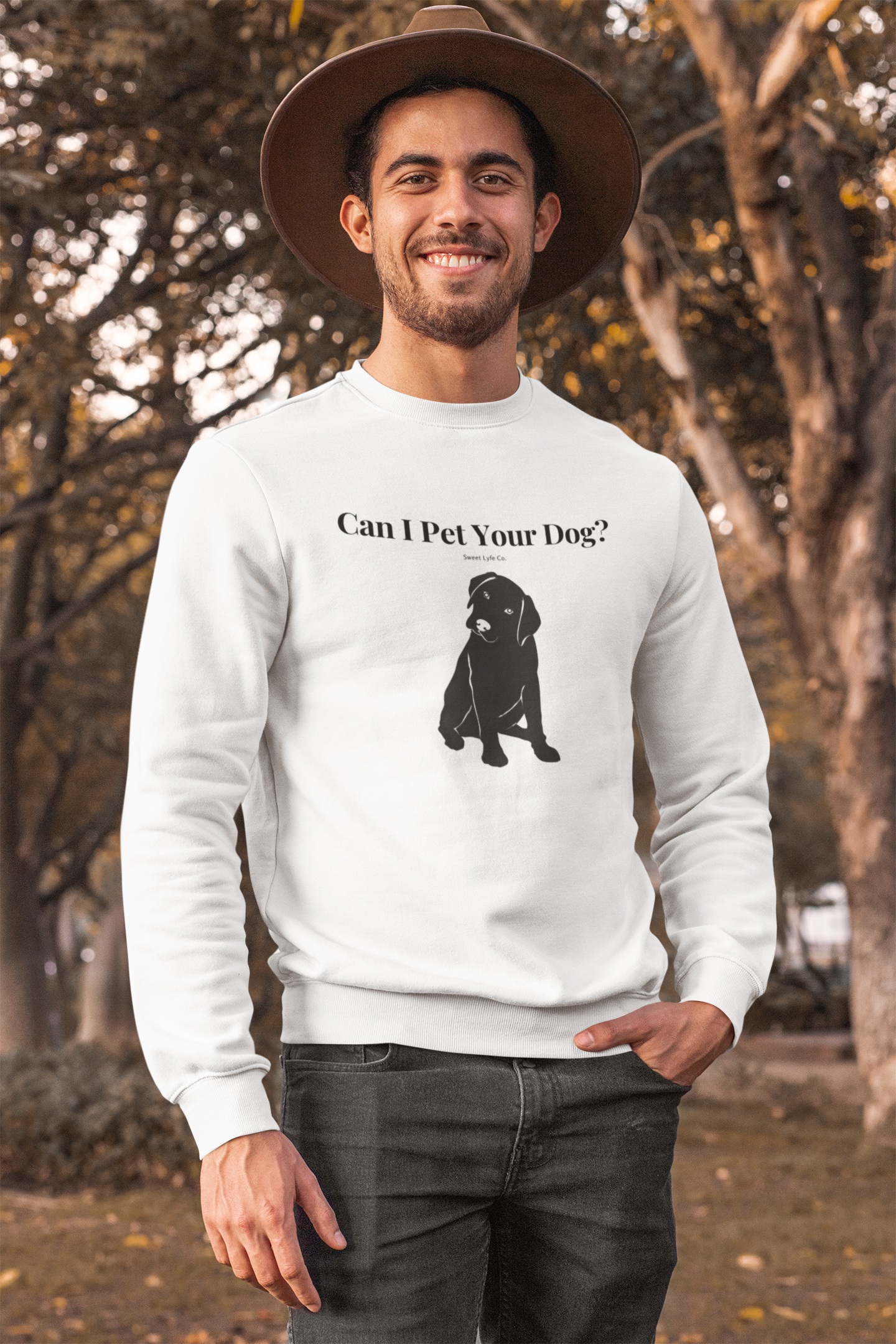 Can I Pet Your Dog Funny Crewneck Sweatshirt – Sweet Lyfe Designs
