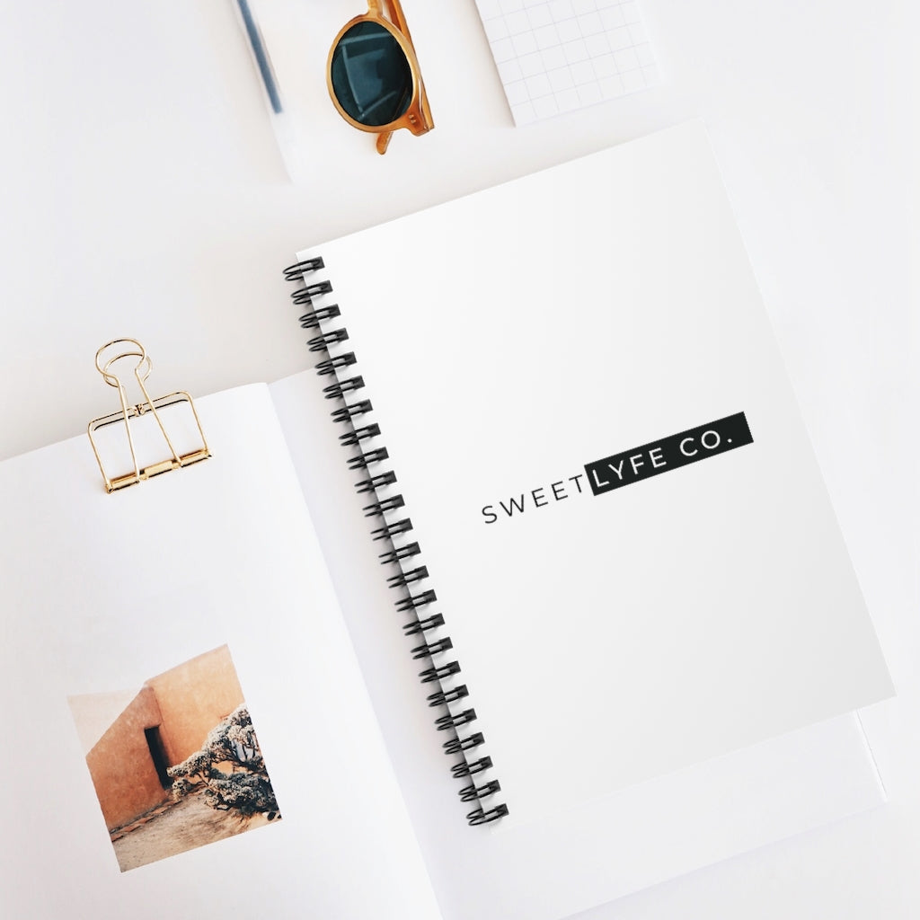 Join the Sweet Lyfe and show off your style with this minimalist notebook.  Inspired by our brand and all things trendy, this journal is a perfect to add to your collection. This journal has 118 ruled line single pages for you to fill up!