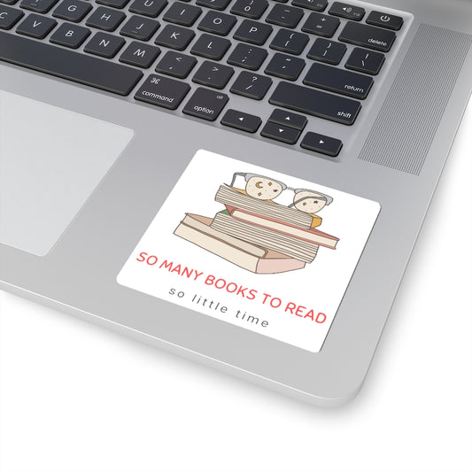 To all the book lovers out there, this sticker is for you! Inspired by bookworms everywhere, this sticker has a cute book design with the phrase “So Many Books To Read So Little Time”. Perfect for keeping track of your reading list! This is a great gift idea for your bookclub or anyone who is a reader.