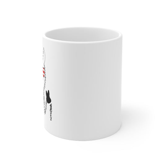 Llama with American Flag Sunglasses Ceramic Mug 11oz