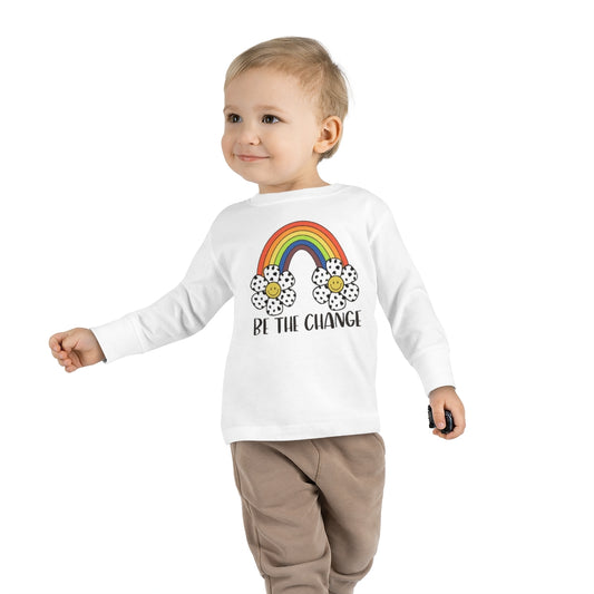 Be the Change Toddler Long Sleeve Tee - @thatmamateacherlife Exclusive!