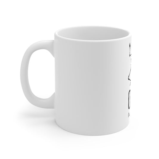 OMG I'm Literally Dead Funny Skeleton Mug 11oz