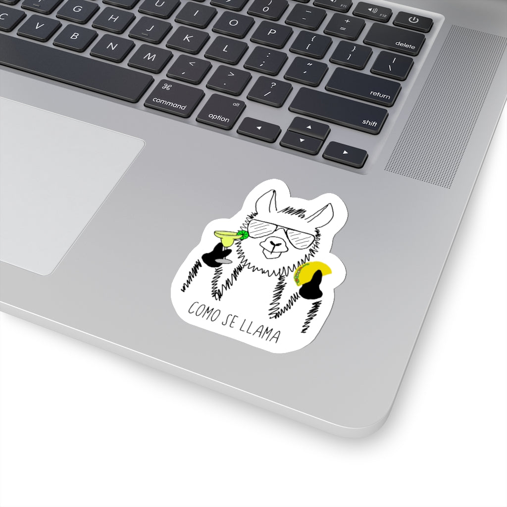 Coming Se Llama?! This funny sticker puts a fun and festive twist on the original Spanish saying. Show off your sense of humor and love for llamas with this funny sticker. This llama rocking his taco, margarita, and cool sunglasses are the perfect gift for your Cinco de Mayo holiday! 