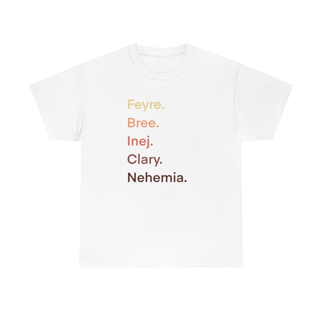 Female Book Characters Cotton T-shirt - @agalsgottaread Exclusive!