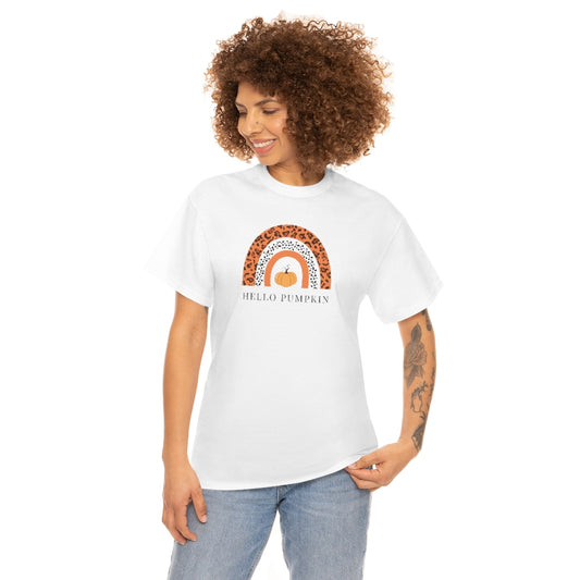 Hello Pumpkin Rainbow Cotton T-shirt