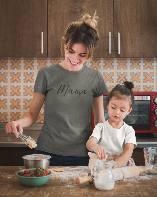Mama Script Cotton T-shirt