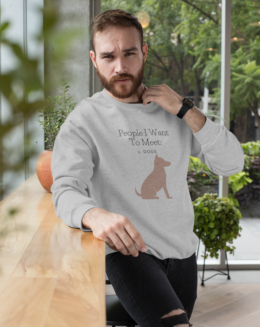 Dogs are way better than people. This funny dog crewneck sweatshirt is perfect for every dog lover. Designed with a high quality cotton that is extremely soft and cozy. Add this piece to your closet and watch your list of dog friends skyrocket, we promise.
