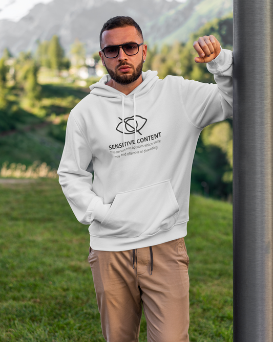 Sensitive Content! This hoodie is perfect for those people with unpopular opinions! Let people know what they are getting into! Makes a great gift for that outspoken uncle at the holidays!