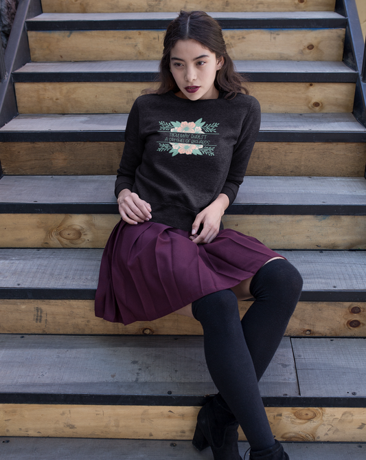 Thou may ingest a satchel of Richards. For those days when all you want to do is tell someone to eat a bag of d****, but need to be polite. This crewneck sweatshirt is a great way to get your point across in a not so vulgar manner. Stay classy and cozy at the same time in your new favorite sweatshirt!