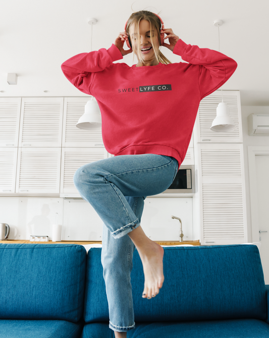 Join the Sweet Lyfe and show off your style with this minimalist graphic crewneck sweatshirt.  Inspired by our brand and all things trendy, this sweatshirt is a perfect versatile piece to add to your closet. 