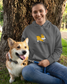 Peace, Dogs, and Yoga... the only things that matter! This cozy crewneck sweatshirt is perfect for those brisk morning walks to the yoga studio, or even for that daily stretch at home with your corgi pup! Great gift for the dog and yoga lovers in your life. Namaste!