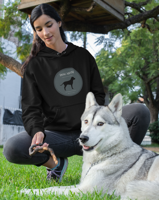 There is nothing better than a girl's best friend. This stylish dog mom hoodie has a preppy emblem with a dog. Whether you are walking your furry friend or snuggling up on the couch with your dog, this sweatshirt is perfect for any and every occasion. Designed with a super soft cotton, you will never want to take it off.
