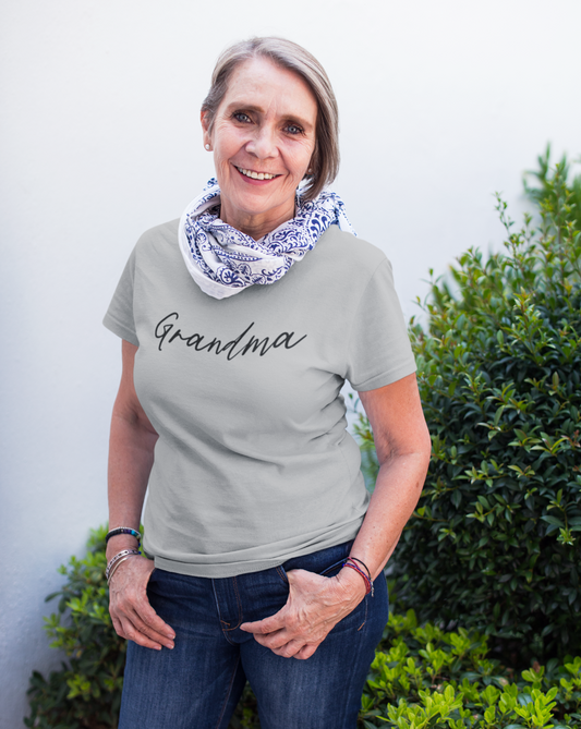 Grandma Script Cotton T-shirt