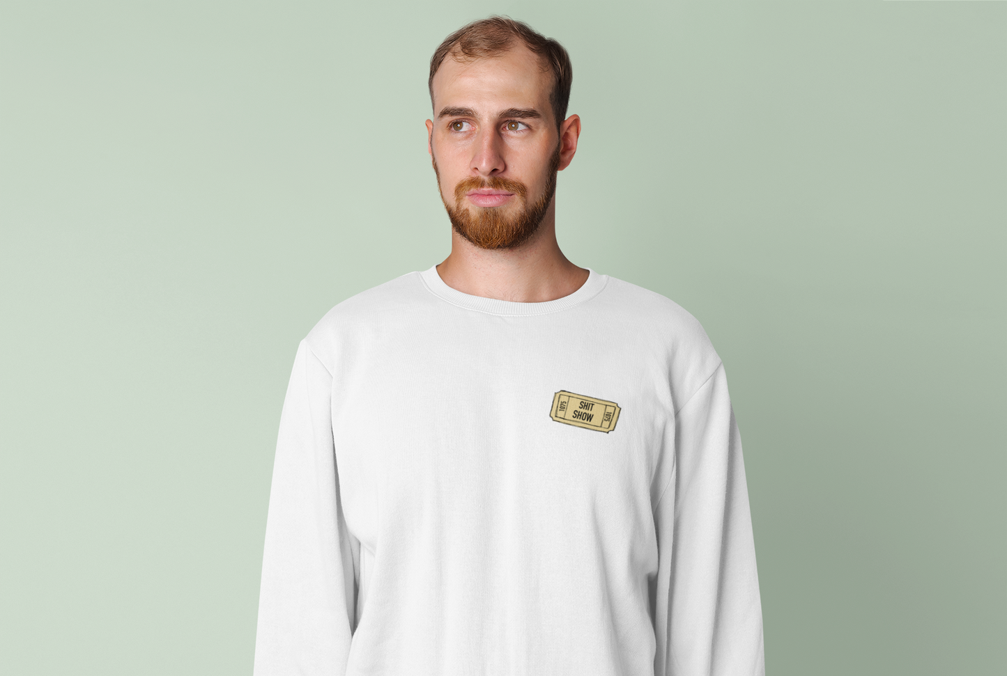 Shit Show...One ticket please! This funny crewneck sweatshirt is perfect for cozying up on those days when you feel like everything is falling apart and life is just a shit show.  Cozy up in this sweatshirt and handle the day! Perfect for "those" people in your life ;)