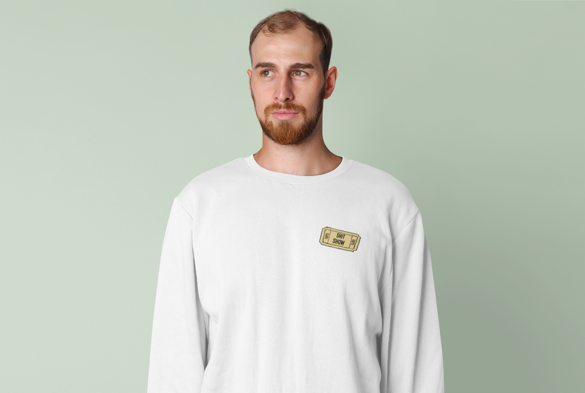 Shit Show...One ticket please! This funny crewneck sweatshirt is perfect for cozying up on those days when you feel like everything is falling apart and life is just a shit show.  Cozy up in this sweatshirt and handle the day! Perfect for "those" people in your life ;)