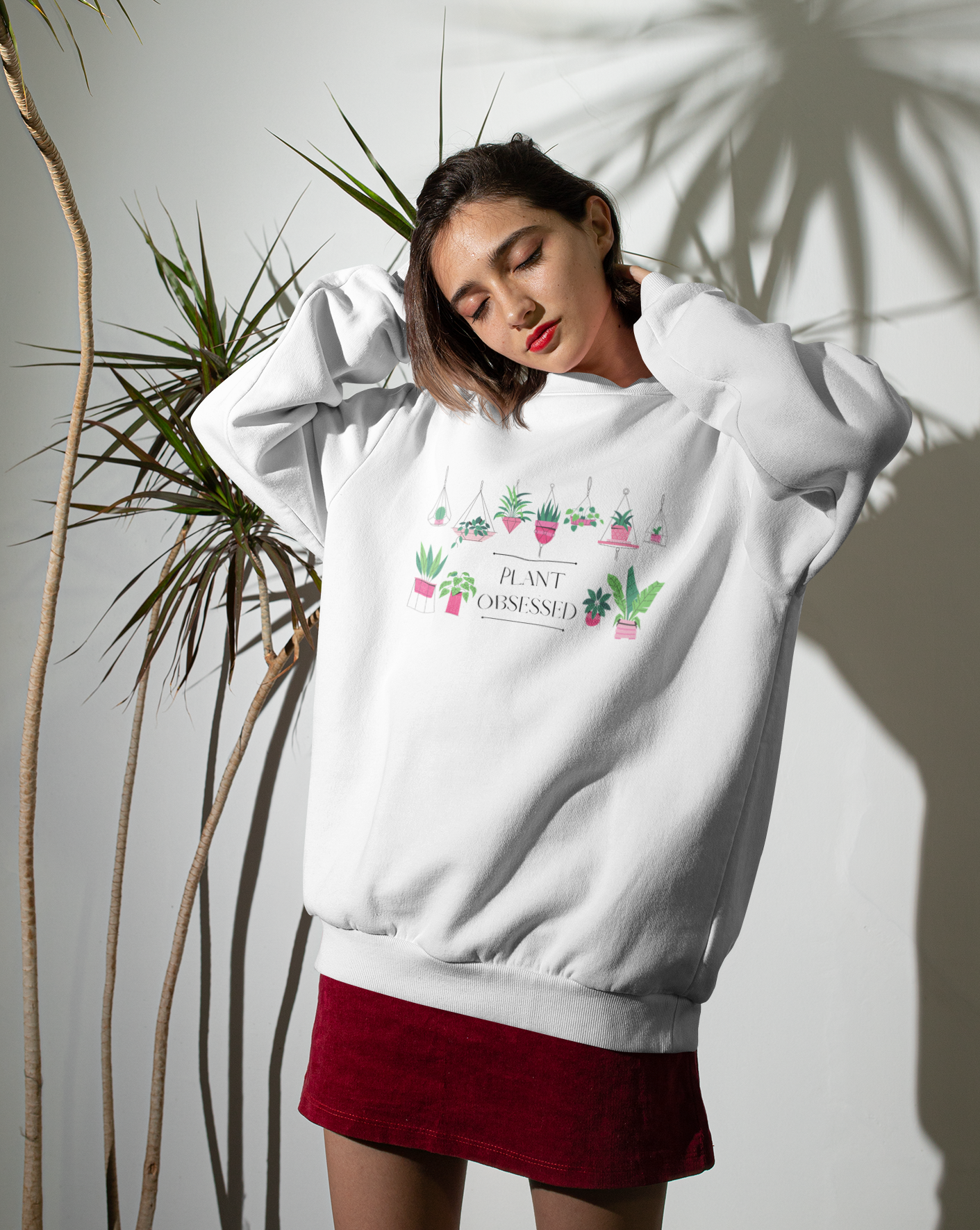 There is no such thing as too many plants. I mean, just one more right? This colorful crewneck sweatshirt has beautiful hanging plants and the phrase “Plant Obsessed”. Made with 100% cotton, this sweatshirt is both stylish and cozy. Treat yourself and show off your passion for plants with this piece.