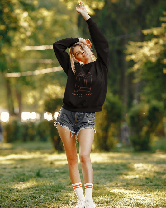 Wishing you were on a beach somewhere? Us too! This tropical crewneck sweatshirt has a minimalist design that inspires all things beachy. Made with a breathable cotton, you can rock this sweatshirt in comfort and style.