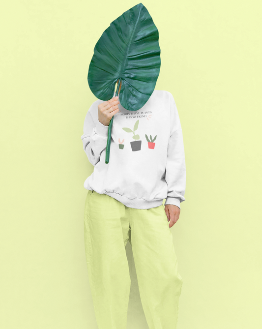 When all you want is a night in with your plants. This punny crewneck sweatshirt is bright and fun and says, “Sorry I Have Plants This Weekend”. Great for introverts and all who just like alone time and self care. Add this stylish funny piece to your collection today.