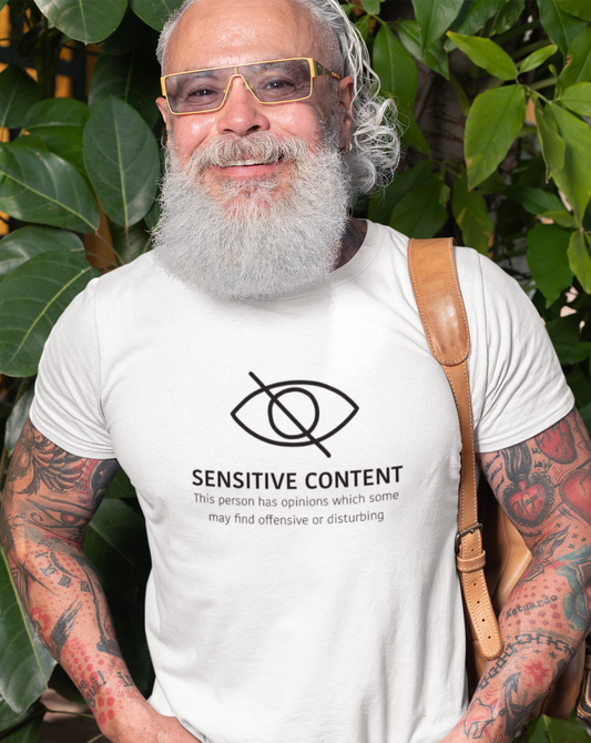 Sensitive Content! This cotton t-shirt is perfect for those people with unpopular opinions! Let people know what they are getting into! Makes a great gift for that outspoken uncle at the holidays!