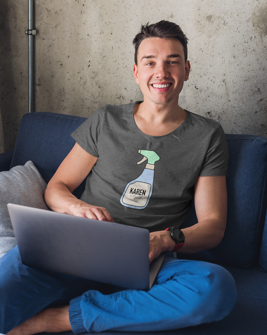 Keep those Karen's away with this funny Karen repellent cotton t-shirt. Avoid being cancelled while staying cool in this tee.